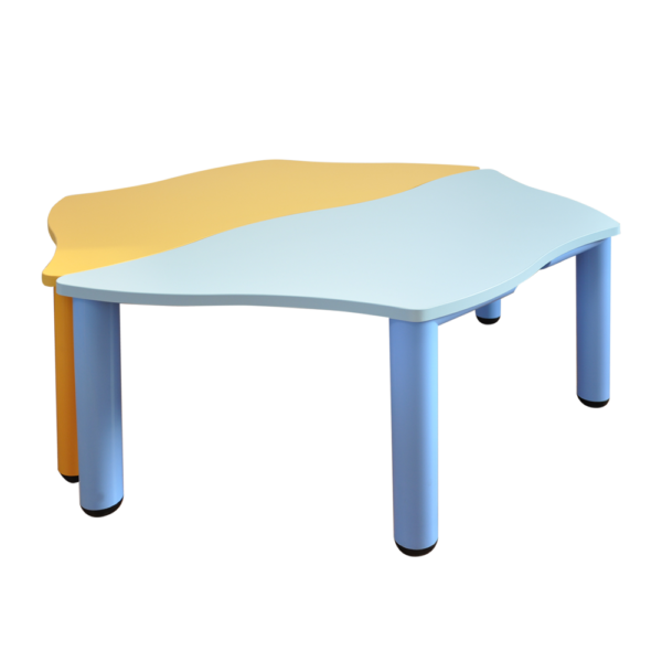 B18 shaped trapezoidal table1 kidergarten