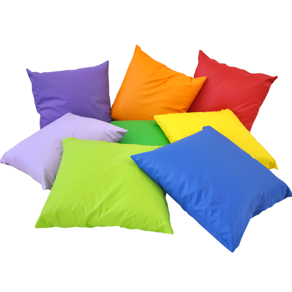 Multicolor soft cushions kindergarten