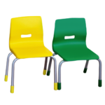 S20 silla de plástico para guardería kindegarten volteada