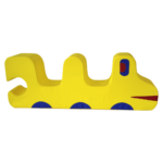 Yelloow wagon motory toys kindegarten soft furniture