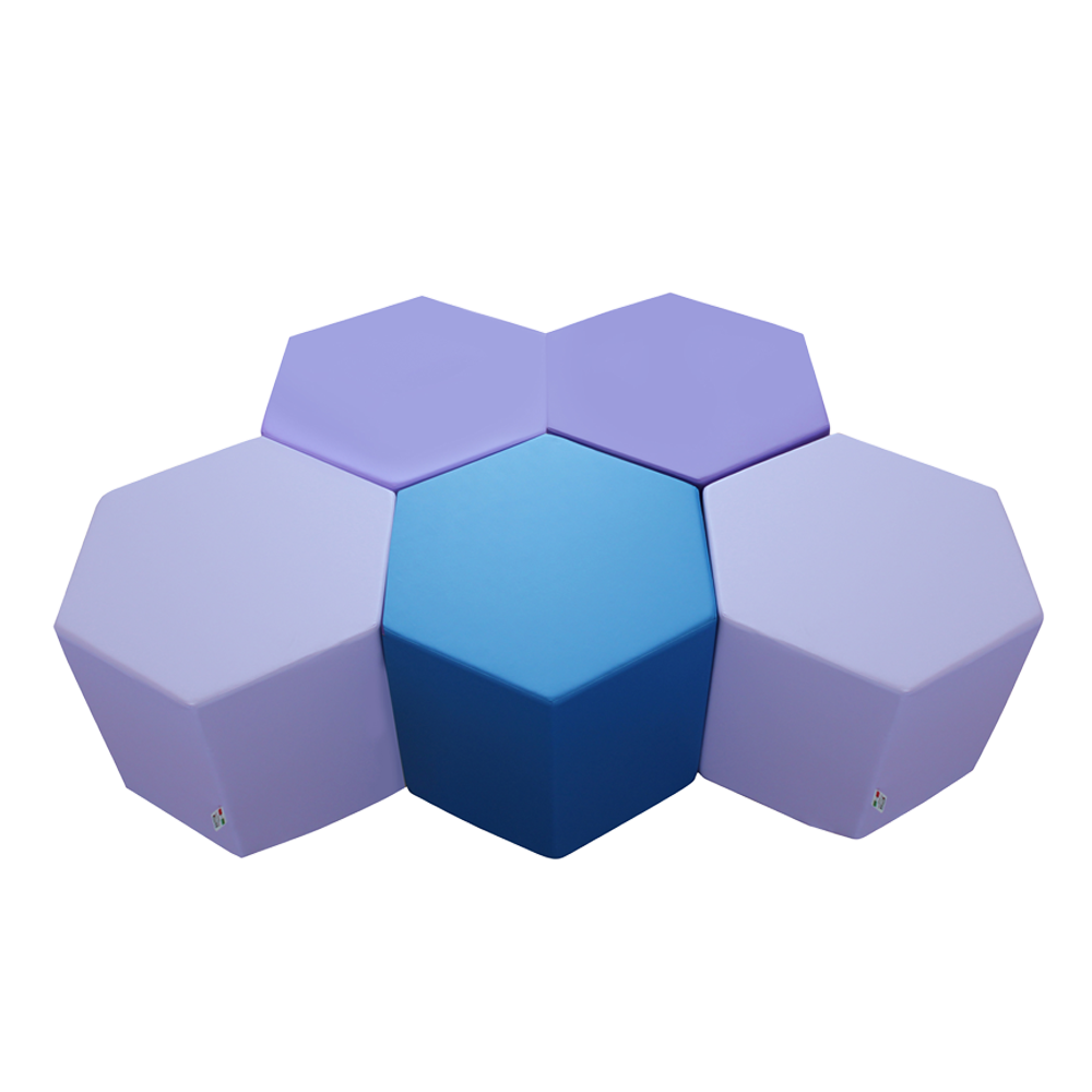 Sechseckiger Pouf Sechseckiger Pouf