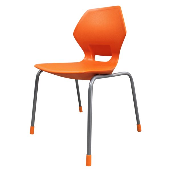 DIAMOND plastic chair orange